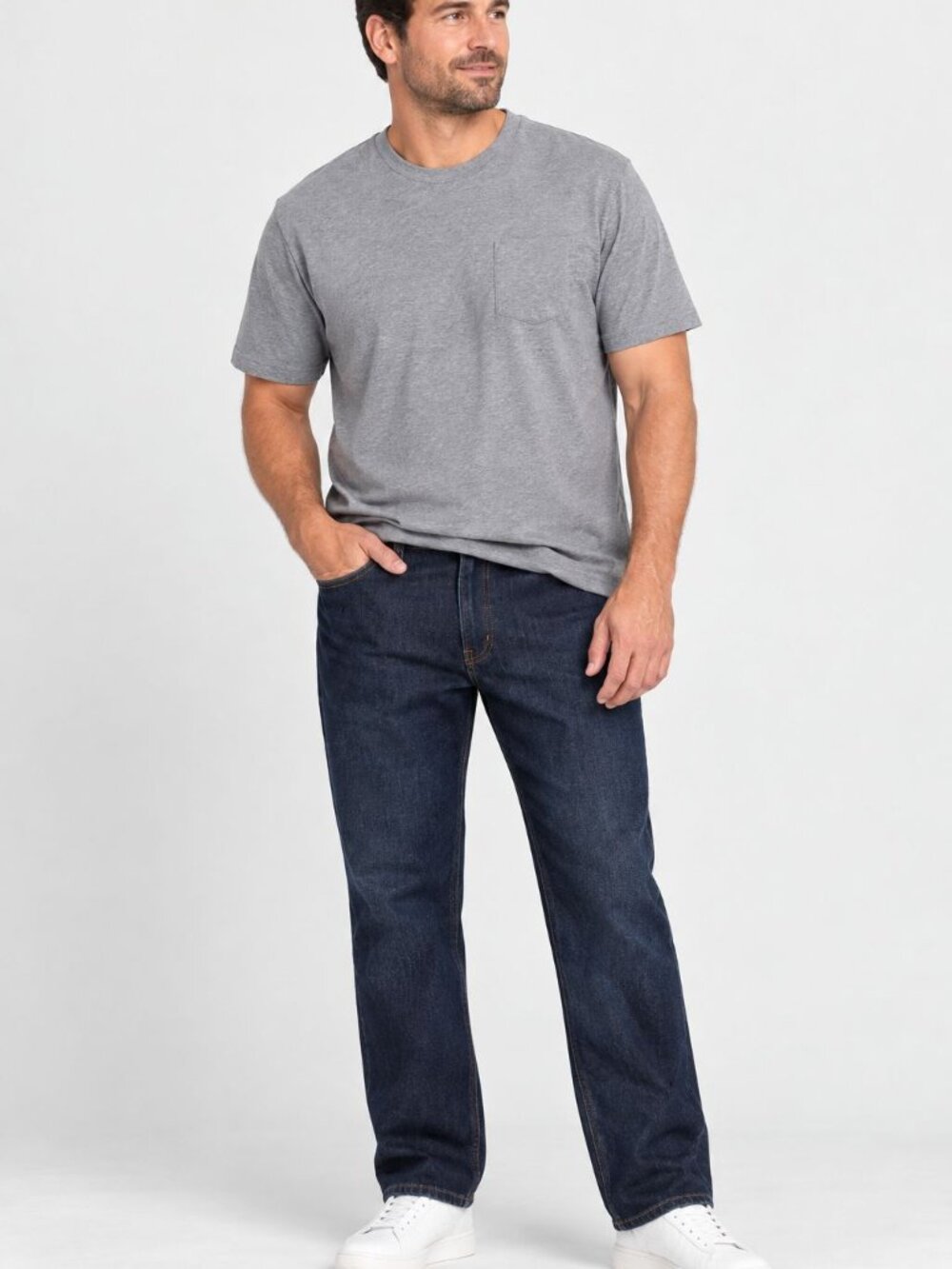 Levi’s 505 Jeans Men 36x32 Dark Wash Straight Leg Classic Workwear Casual Denim